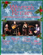 poster - snowflakes background